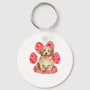 Llavero Día de San Valentín hayanés Dog Love Paw