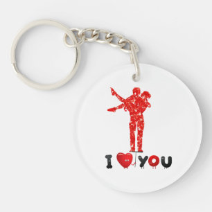 Llavero Día de San Valentín, Keychain acrílico