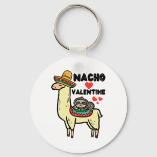 Llavero Día de San Valentín Llama Nacho Valentine Mexicano