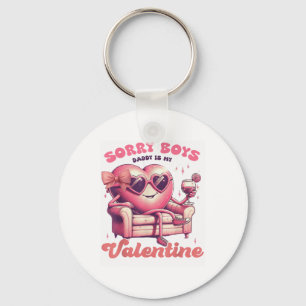 Llavero Día de San Valentín Lo Siento Muchachos Papá Es Mi