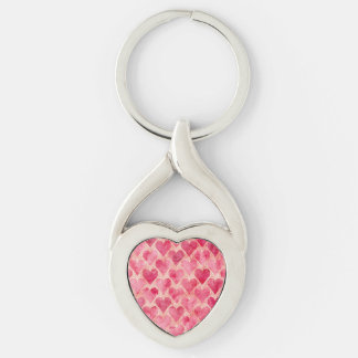 Llavero Día de San Valentín, Patrón de Corazón de Amor Ros