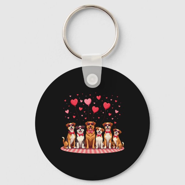 Llavero Día de San Valentín Perro Mamá Dulce San Valentín  (Anverso)
