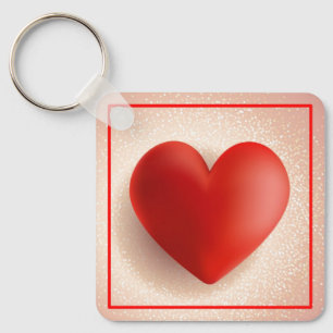 Llavero Día de San Valentín Símbolo de Corazón 3D-88888