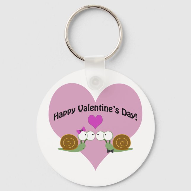 Llavero Día de San Valentín Snails (Anverso)