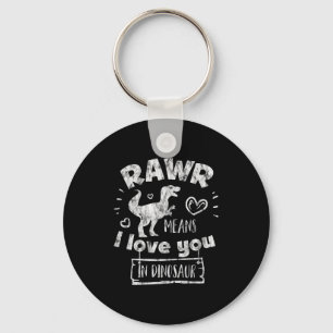 Llavero Día de San Valentín T-rex Rawr Significa Te Amo En