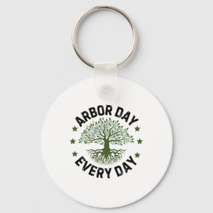 Llavero Día del Arbor Todos Los Días Naturales Amante Vint