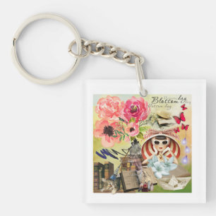 Llavero Día Del Bossom En La Playa Del Keychain Acrílico
