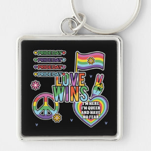 Llavero Día del Orgullo. El amor gana. Soy marica y no ten