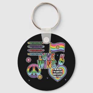 Llavero Día del Orgullo. El amor gana. Soy marica y no ten