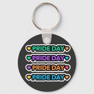 Llavero Día del orgullo. LGTB+Orgullo. Corazón arcoiris. K