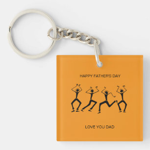 Llavero Día del padre, bailarinas Fiestas de la felicidad
