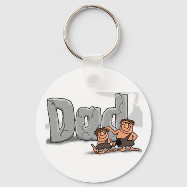 Llavero Día del Padre Caveman Dad (Anverso)