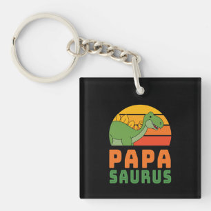 Llavero Día del Padre de los Dinosaurios Papasaurus