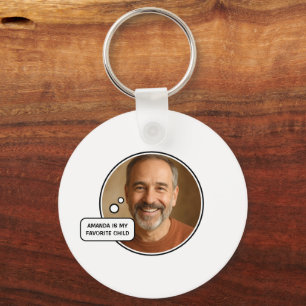 Llavero Día del padre de papá, gracioso hijo favorito