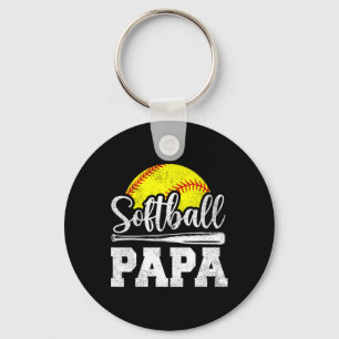 Llavero Día del Padre Juego de Papá Suave Jugador de Softb
