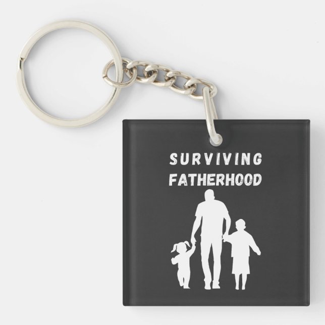 Llavero Día del padre: La paternidad sobreviviente (Frente)