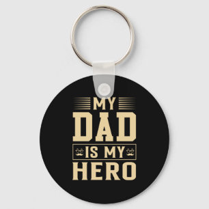 Llavero Día del Padre Mi papá es mi héroe