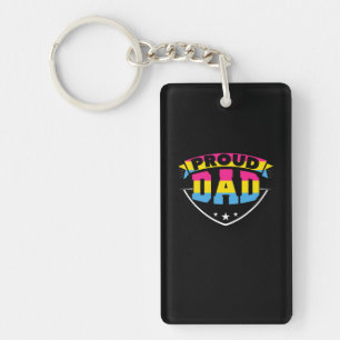 Llavero Día del padre Orgullosa hija de papá Pansexual
