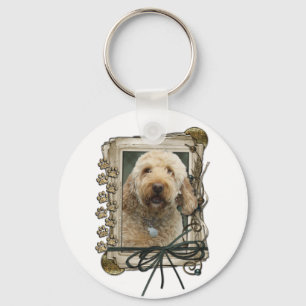 Llavero Día del Padre - Papas de piedra - Golden Doodle
