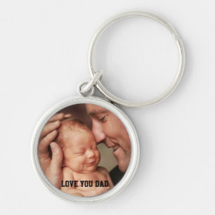 Llavero Día del Padre, Te Amo Papá Foto Personalizada