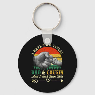 Llavero Día del padre Tengo Dos Títulos Papá Y Primo