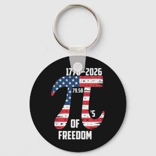 Llavero Día del Pi Bandera Americana Patriótico Matemático