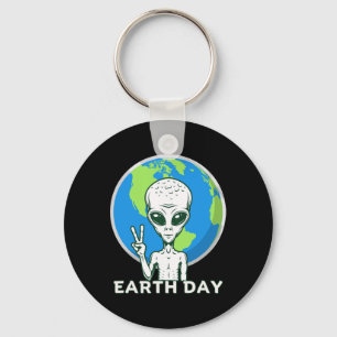 Llavero Día del Planeta Terrestre Alien 22 de abril Día de