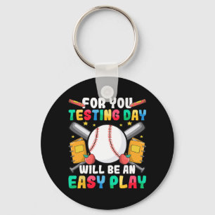 Llavero Día del profesor de Béisbol Prueba Día del profeso