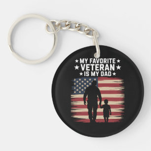 Llavero Día del Veterano Padre Orgulloso