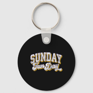 Llavero Día divertido de domingo vintage Minnesota fútbol 