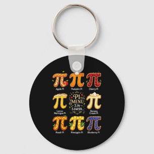 Llavero Día divertido de Pi 3.14 Menú Pi Frutas Profesor d