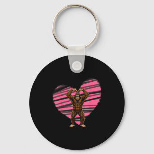 Llavero Día divertido de San Valentín Bigfoot Sungles en c