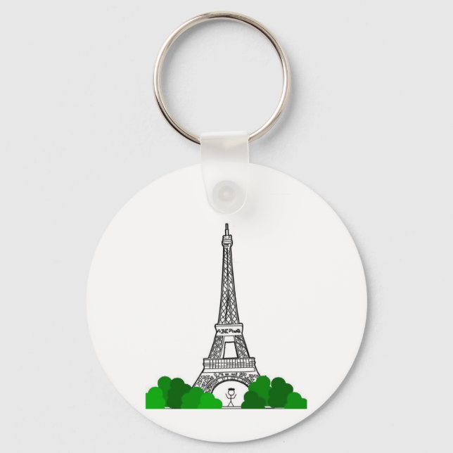 Llavero Día En París (Anverso)
