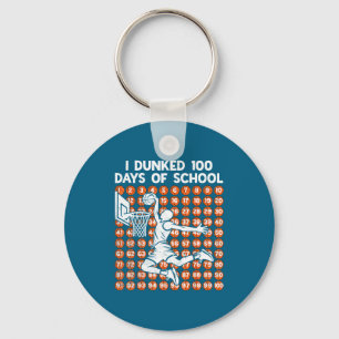 Llavero Día Escolar 100 Días Yo Baloncesto Machacado 100º