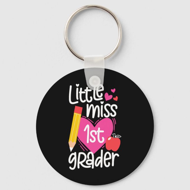 Llavero Día Escolar Niñas de 1er Grado Little Miss (Anverso)