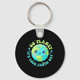 Llavero Día feliz de la tierra 2026 planeta lindo hombres 