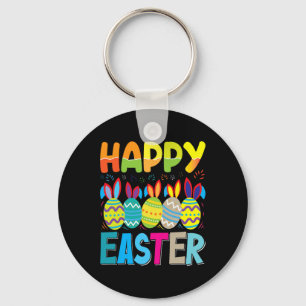 Llavero Día Feliz de Pascua Divertida Caza de Huevos Color