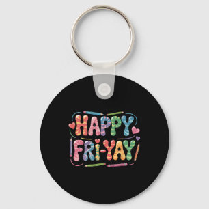 Llavero Día Feliz Viernes Profesor Día Divertido Viernes F