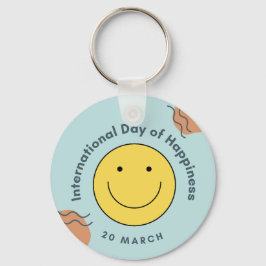 Llavero Día Internacional de la Felicidad