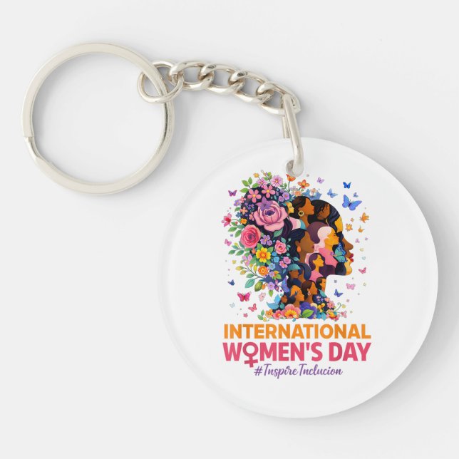 Llavero Día Internacional de la Mujer (Frente)