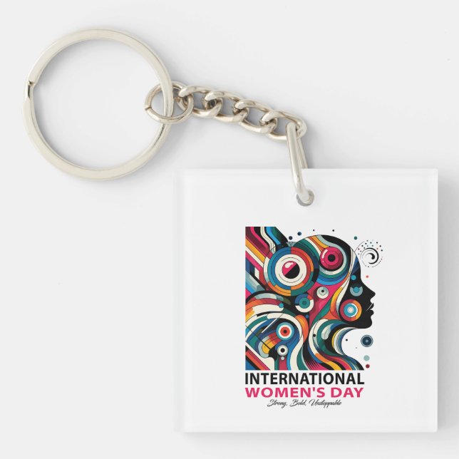 Llavero Día Internacional de la Mujer (Frente)
