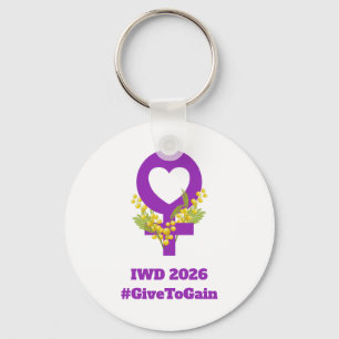 Llavero Día Internacional de la Mujer 2026 IWD Dar para Ga