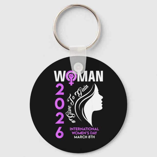 Llavero Día internacional de la mujer 2026 marzo 8 empoder (Anverso)