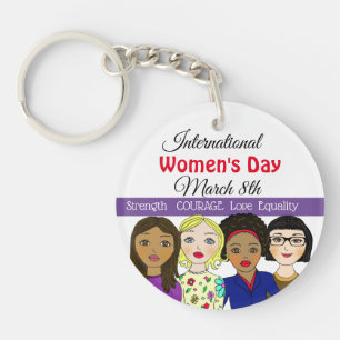 Llavero Día Internacional de la Mujer 8 de marzo