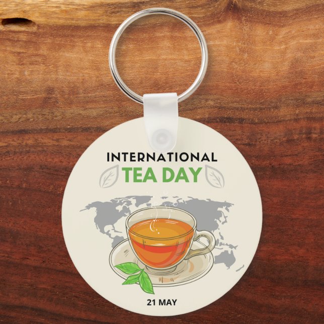 Llavero Día Internacional del Té (Anverso)