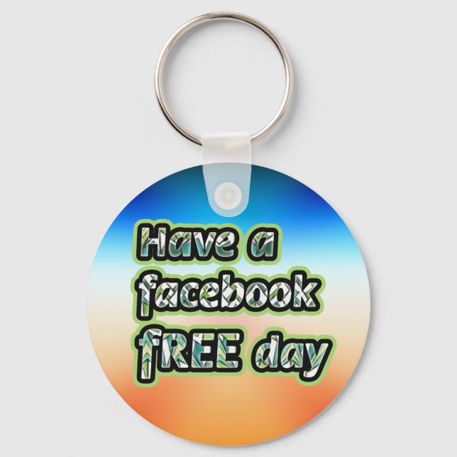 Llavero Día libre de Facebook (Anverso)