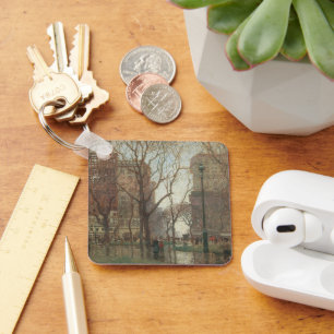 Llavero Día lluvioso, Madison Square, Nueva York, Paul Cor