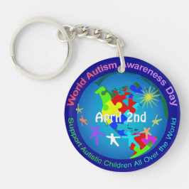Llavero Día Mundial de Conciencia sobre el Autismo