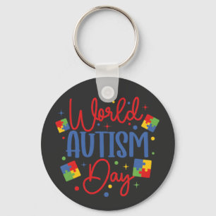 Llavero Día Mundial de Concienciación sobre el Autismo Rom