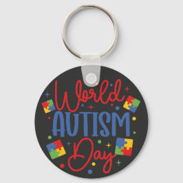 Llavero Día Mundial de Concienciación sobre el Autismo Rom